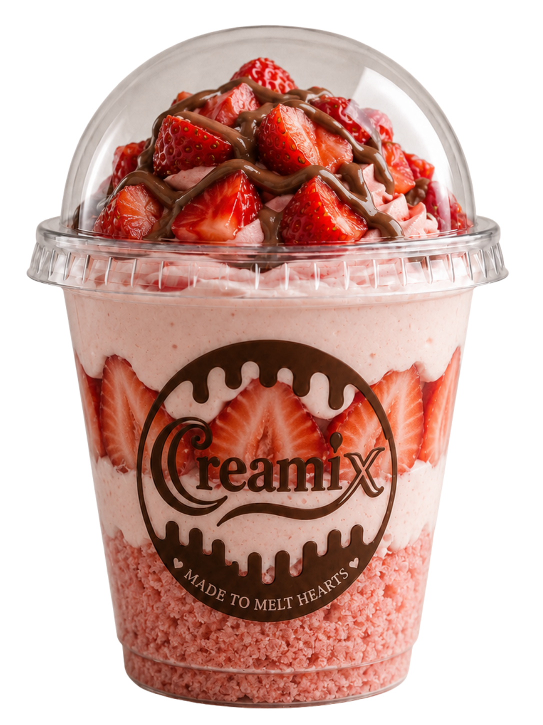 strawberry cake cup